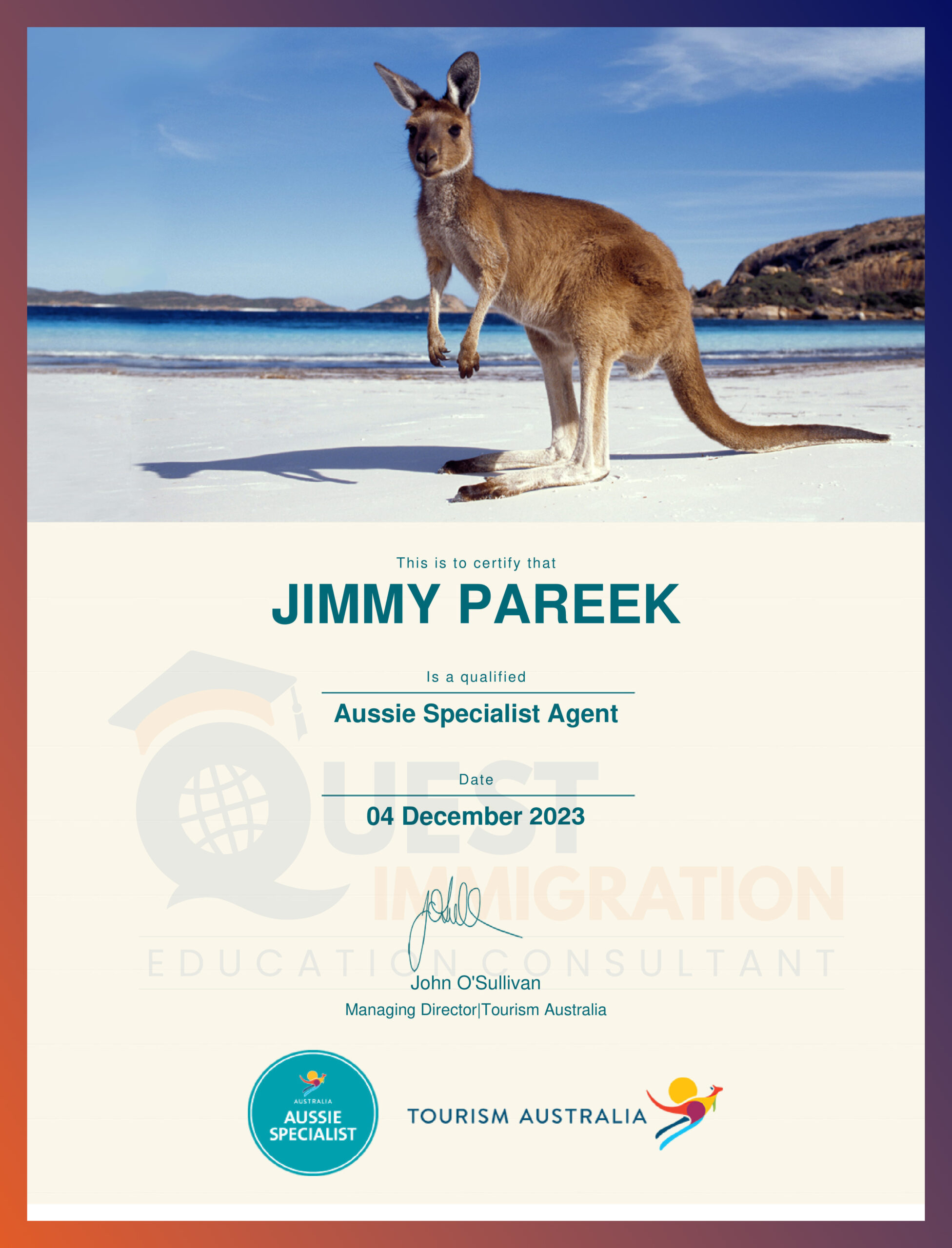 aussie specialist agent